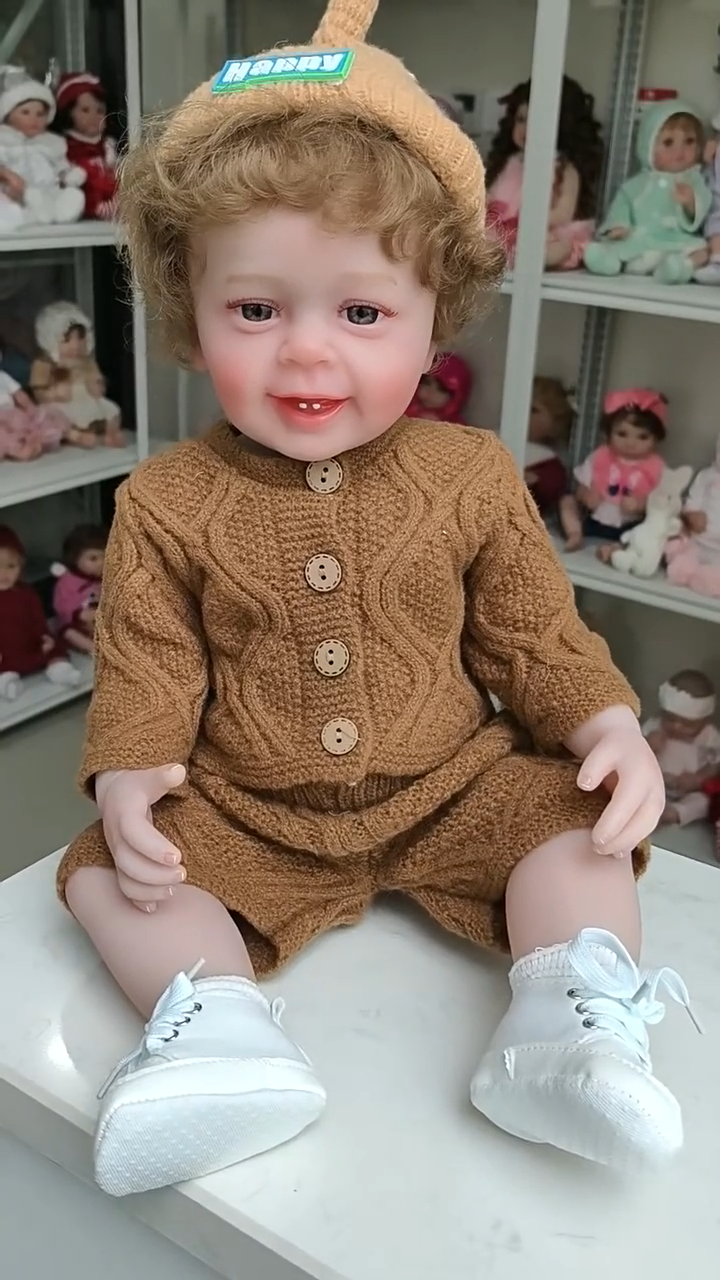 22 inch 55cm Reborn Doll Simulation Baby Soft Rubber Toy Doll